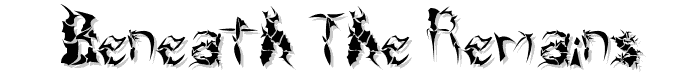 Beneath The Remains font